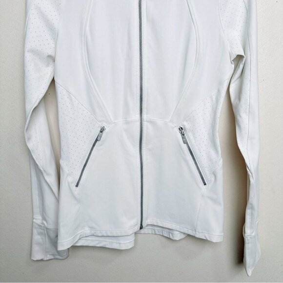Lululemon Womens Size  6 Sleek Essentials Jacket White - Picture 4 of 16
